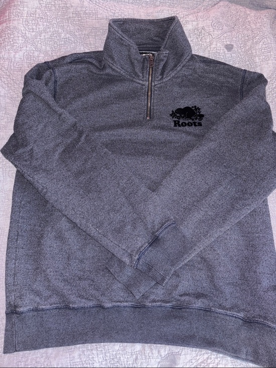 Roots Other - Roots Men's Navy Blue Quarter-Zip Sweater